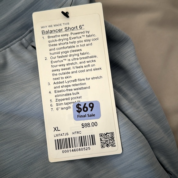 Lululemon Balancer Short 6” - Picture 2 of 3